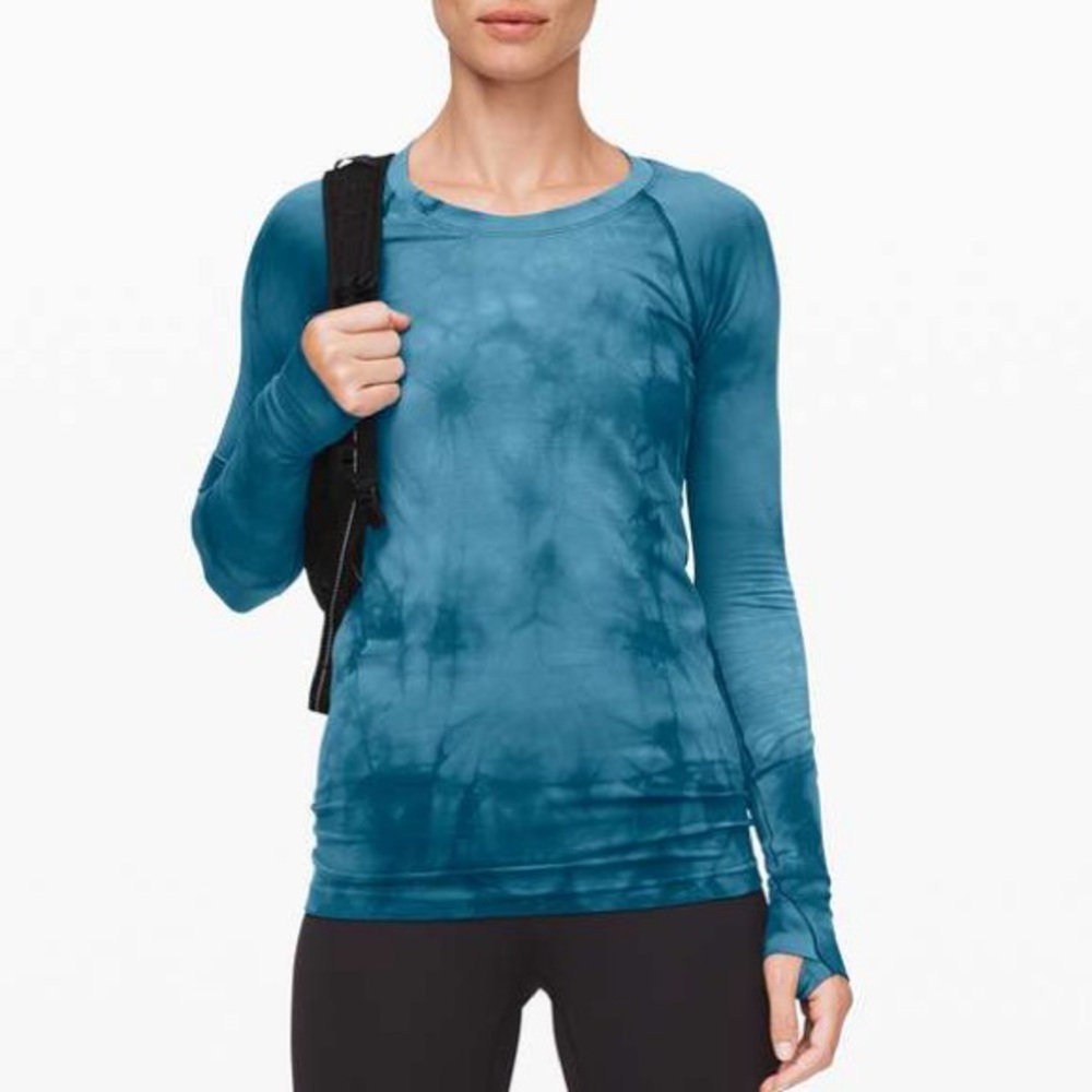 Lululemon Swiftly Tech Long Sleeve Tie-Dye size 4